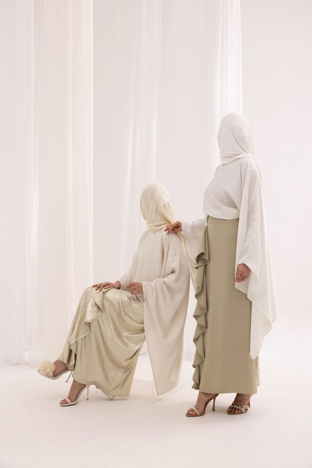 Abaya Crème Brodée